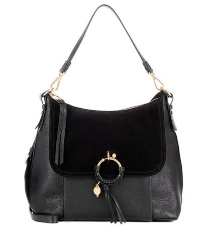 See By Chlo Joan Large Leather And Suede Shoulder Bag