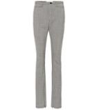 Balenciaga Plaid Slim-fit Wool Trousers
