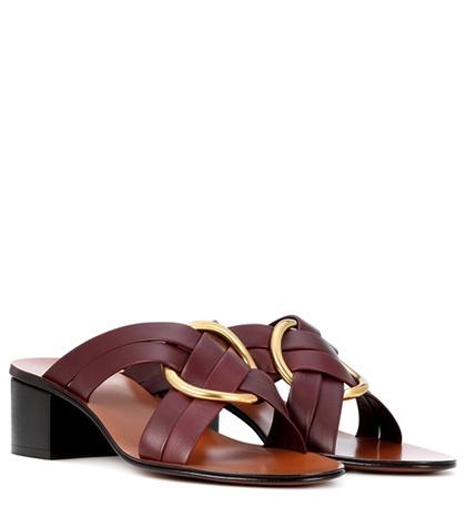 Chlo Rony Leather Sandals