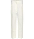 Marni Cotton And Linen Wide-leg Trousers