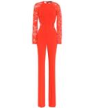David Koma Cady And Lace Jumpsuit