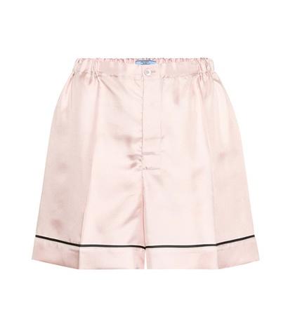 Prada Silk-satin Shorts