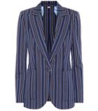 Burberry Collegiate Striped Wool-blend Blazer