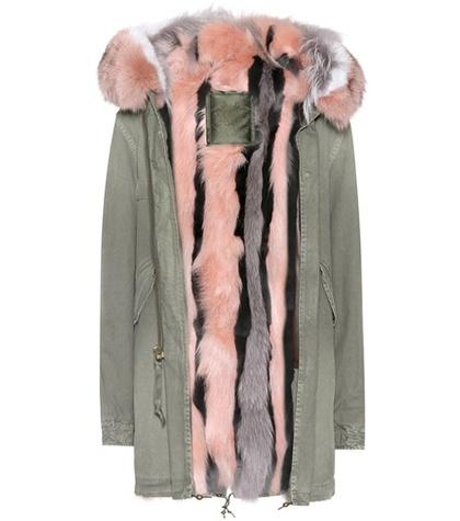 Victoria Beckham Fur-lined Cotton Parka