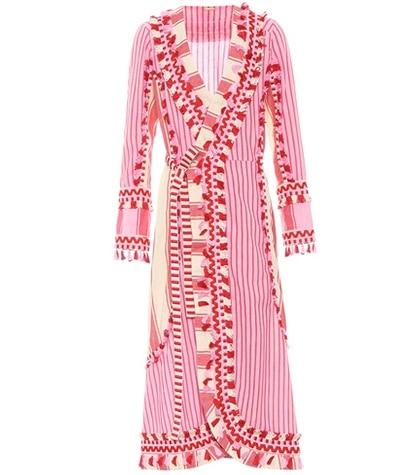 Dodo Bar Or Embroidered Cotton Midi Dress