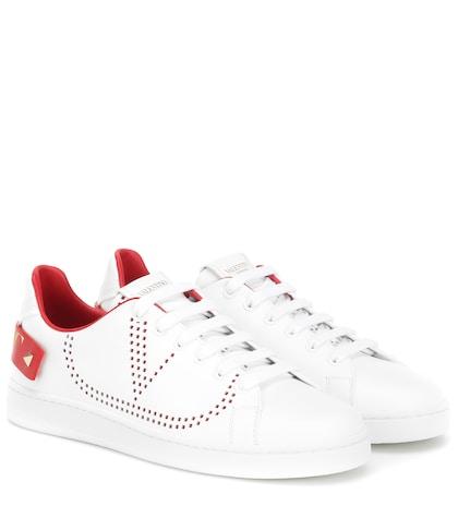 Valentino Garavani Valentino Garavani Backnet Leather Sneakers