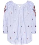 Velvet Shailene Embellished Cotton Top