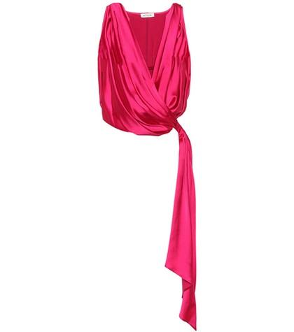 Attico Sleeveless Satin Top