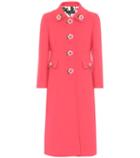 Dolce & Gabbana Embellished Wool Crêpe Coat