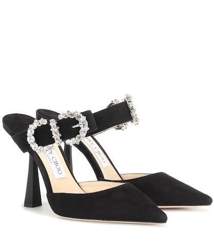 Jimmy Choo Smokey 100 Suede Mules