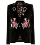 Dolce & Gabbana Embellished Velvet Blazer