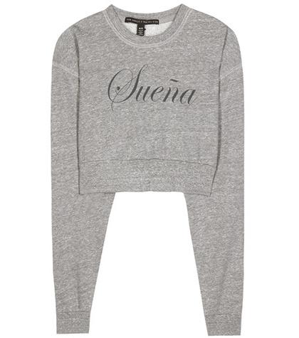 Bottega Veneta Printed Cropped Sweatshirt
