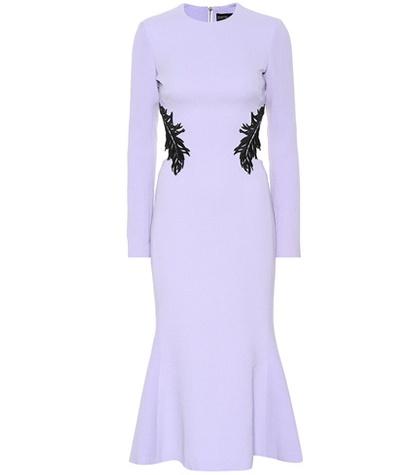 David Koma Wool-blend Crêpe Dress