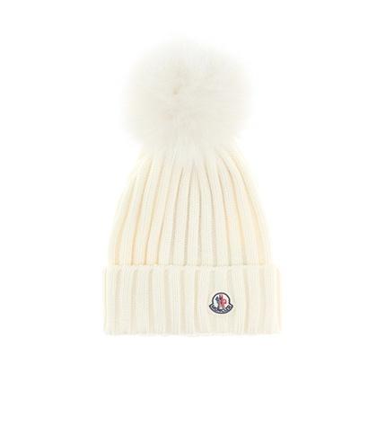Jimmy Choo Fur-trimmed Wool Beanie