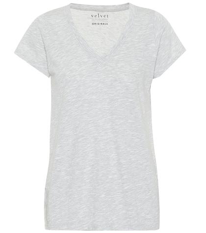 Velvet Jilian Cotton-blend T-shirt