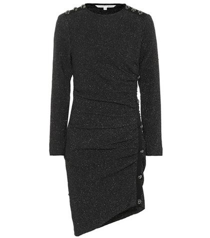 Veronica Beard Ina Metallic Knitted Dress