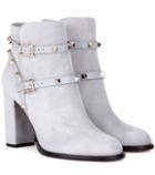 Bottega Veneta Valentino Garavani Rockstud Suede Ankle Boots