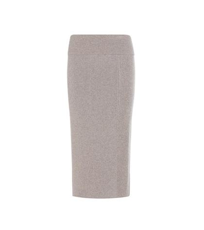 Calvin Klein Collection Crystal Cashmere Midi Skirt
