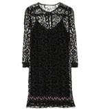Bottega Veneta Flocked Velvet Floral Dress