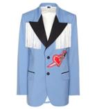 Jimmy Choo Embellished Wool-blend Jacket