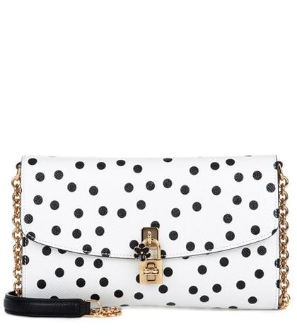 Dolce & Gabbana Dolce Pochette Leather Clutch