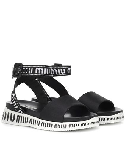 Miu Miu Logo Sandals