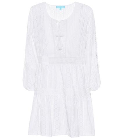 Miu Miu Reid Embroidered Cotton Dress