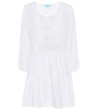 Miu Miu Reid Embroidered Cotton Dress