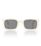 Christian Louboutin Rectangular Acetate Sunglasses