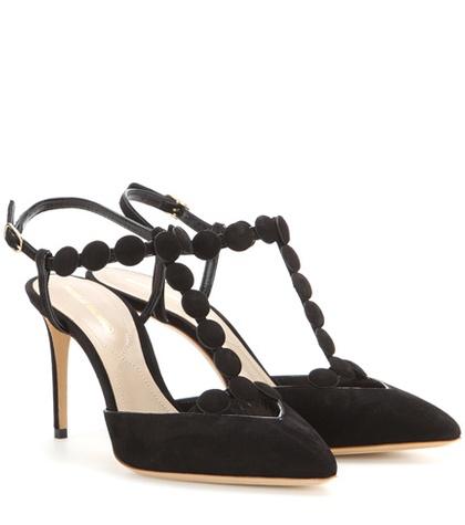 Nicholas Kirkwood T-strap Quantum Suede Pumps
