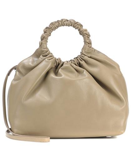 The Row Double Circle Medium Leather Tote