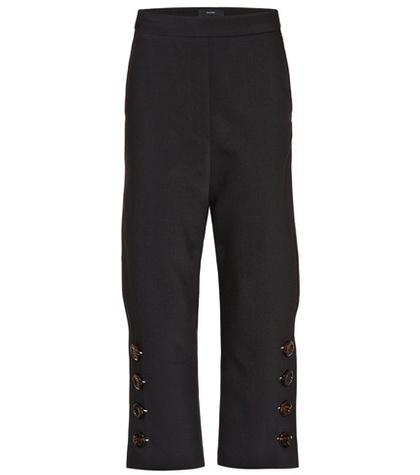 Ellery Embellished Wool-blend Trousers