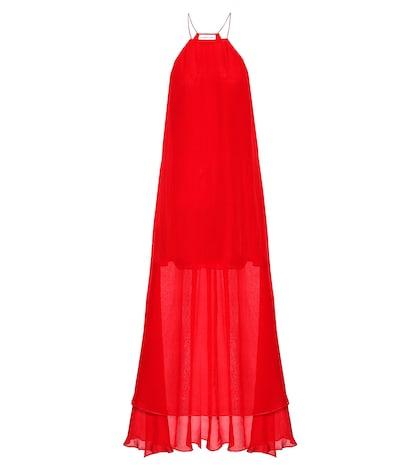 Alexandra Miro Sophia Silk Organaza Maxi Dress
