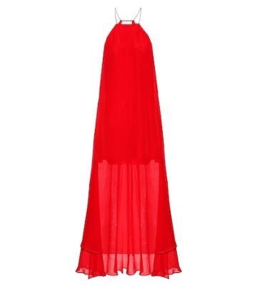 Alexandra Miro Sophia Silk Organaza Maxi Dress