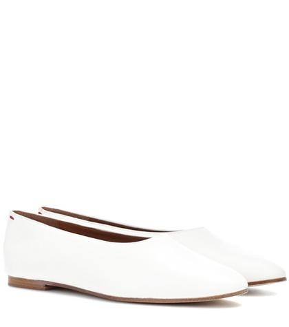 Joseph Leather Ballerinas