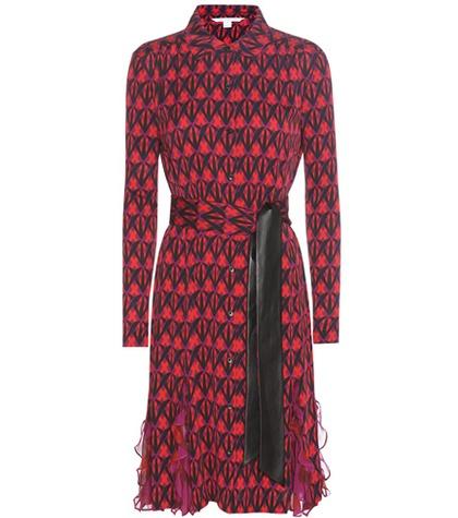 Diane Von Furstenberg Catherine Printed Silk Shirt Dress