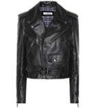 Balenciaga Printed Leather Biker Jacket