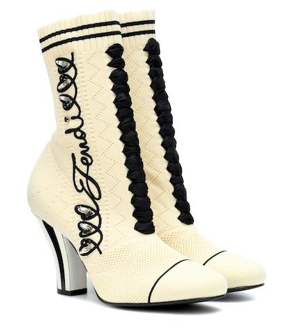 Salvatore Ferragamo Rockoko Knit Ankle Boots