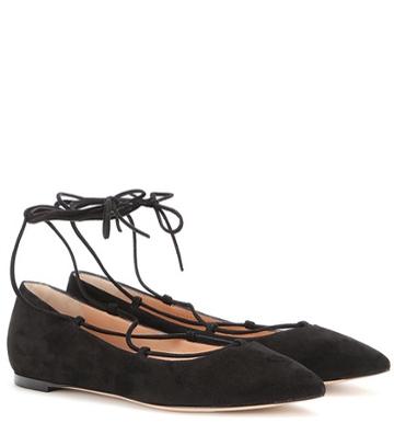 Aquazzura Femì Suede Ballerinas