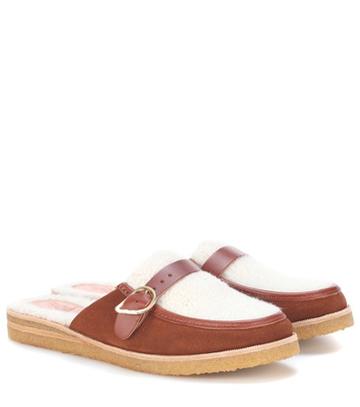 Ancient Greek Sandals Hestia Suede Slippers