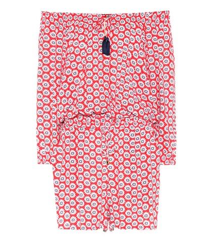 Tory Burch Primrose Floral-printed Playsuit