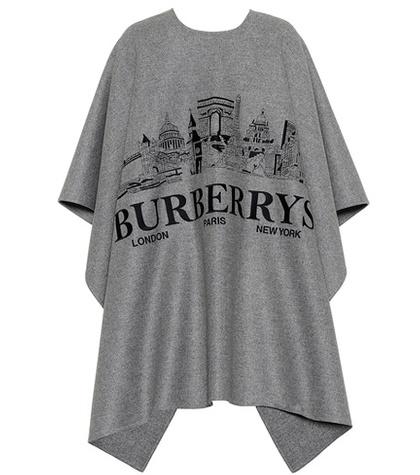 Burberry Embroidered Cashmere Poncho