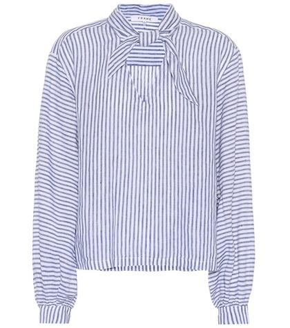 Frame Handkerchief Striped Linen Top