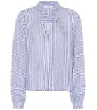 Frame Handkerchief Striped Linen Top