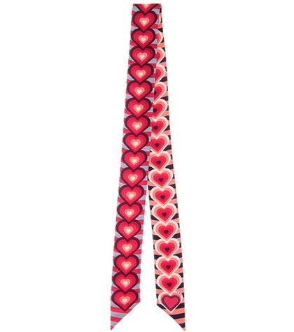 Fendi St. Valentine Printed Silk Scarf