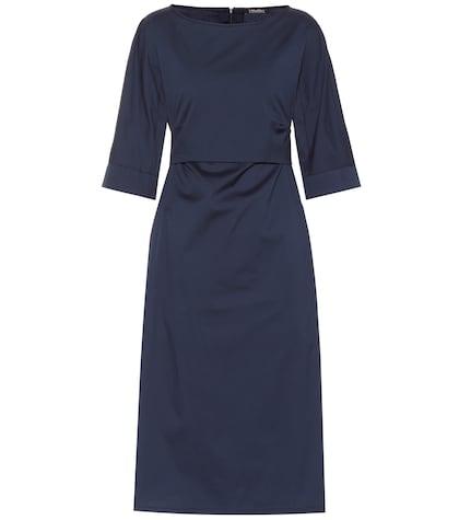 S Max Mara Primo Cotton-blend Midi Dress