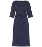 S Max Mara Primo Cotton-blend Midi Dress