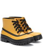 Givenchy Glaston Lace-up Rubber Rain Boots