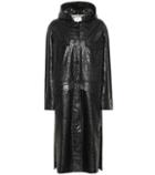 Gucci Gus Embossed Faux Leather Coat
