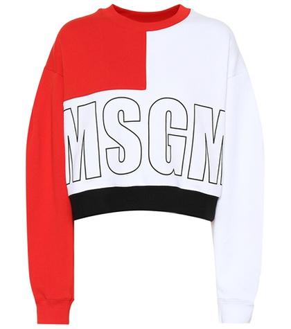 Proenza Schouler Logo Printed Cotton Sweatshirt